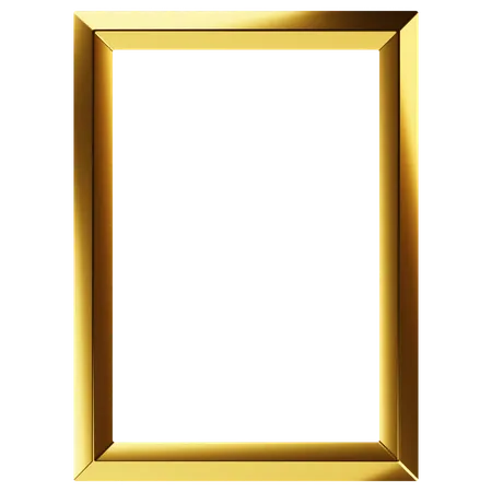 Golden rectangle frame  3D Icon