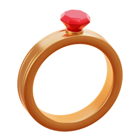 Golden Ring  3D Icon