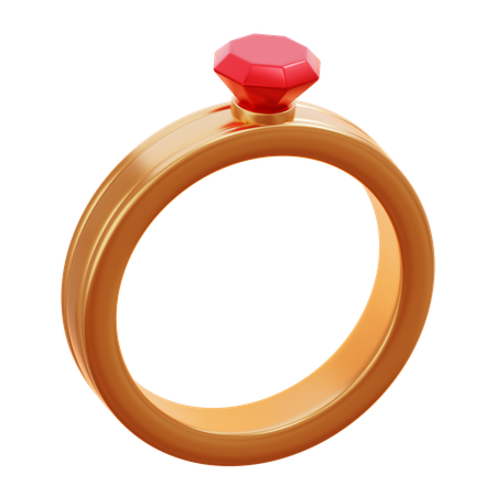 Golden Ring  3D Icon