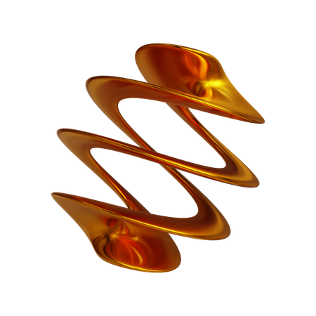 Golden Shape  3D Icon