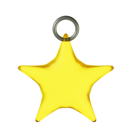 Golden Star  3D Icon