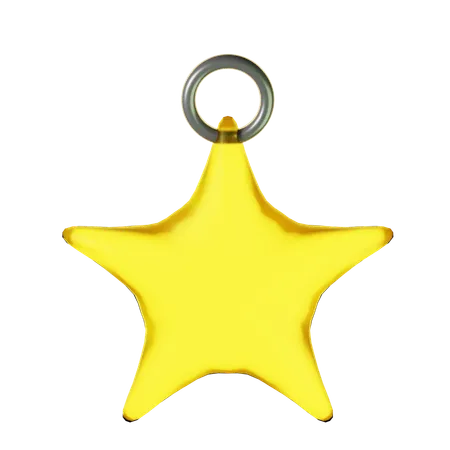 Golden Star  3D Icon