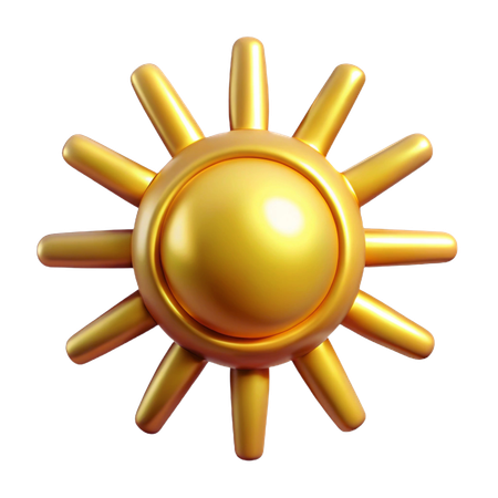 Golden Sun 3D Icon