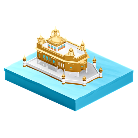 Golden Temple Amritsar  3D Icon