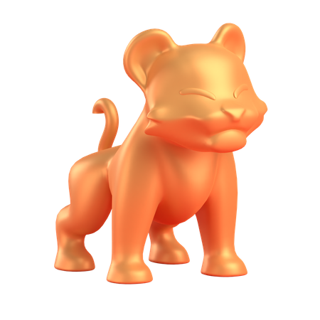 GOLDEN TIGER  3D Icon