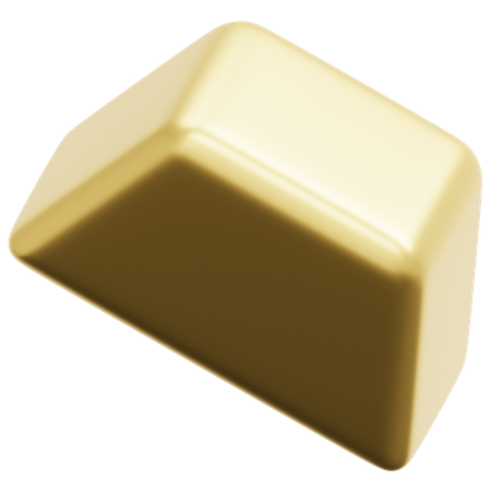 Golden Trapezoid  3D Icon