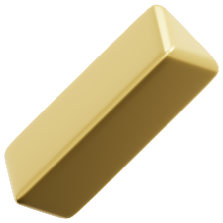 Golden Triangular Prism  3D Icon