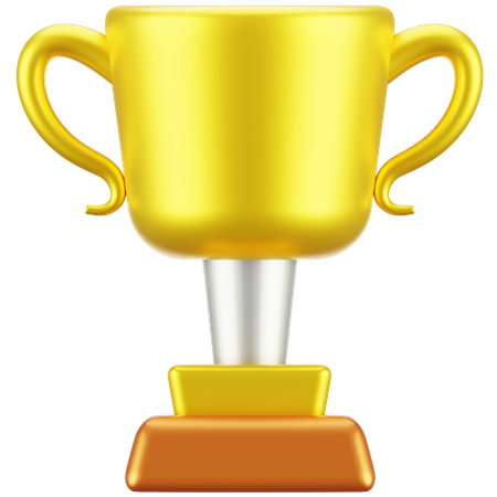 Golden Trophy  3D Icon