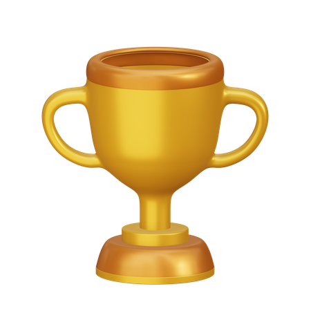 Golden Trophy  3D Icon