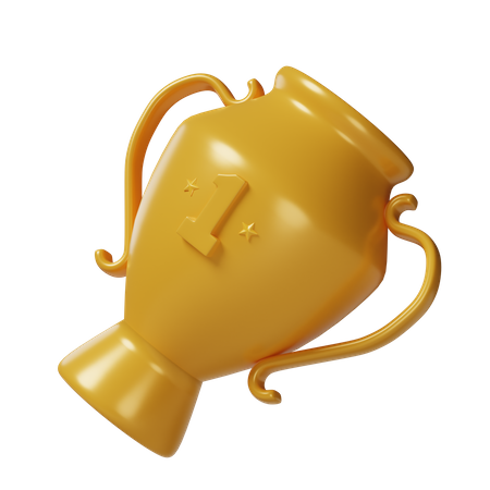 Golden Trophy  3D Icon