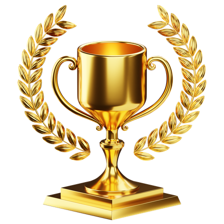 Golden trophy  3D Icon