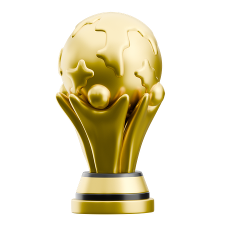 Golden Trophy  3D Icon