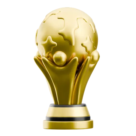 Golden Trophy  3D Icon