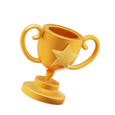 Golden Trophy  3D Icon