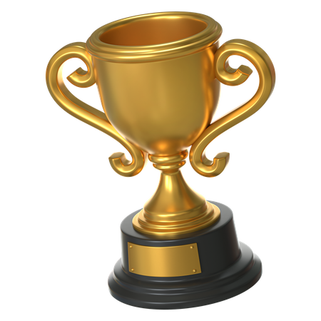 Golden Trophy  3D Icon