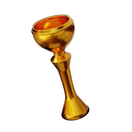 3 D Rendering Golden Trophy Illustration Object 3D Illustration