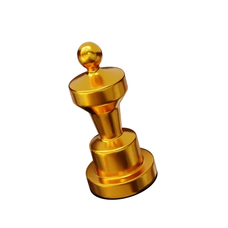3 D Rendering Golden Trophy Illustration Object 3D Illustration