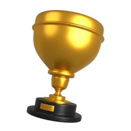 Golden Trophy 3 D Illustration 3D Illustration