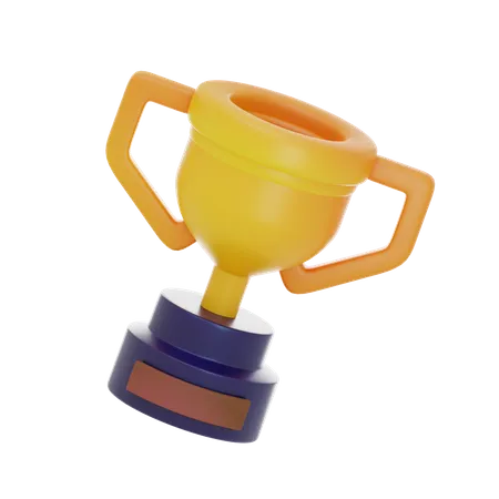 Golden Trophy  3D Icon