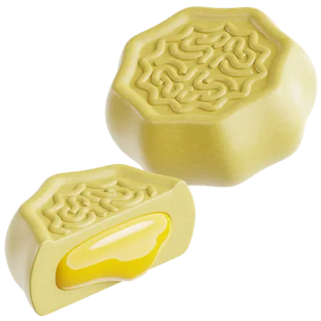Golden Yolk Lava Mooncake  3D Icon