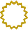 Golden Zigzag Geometric Frame