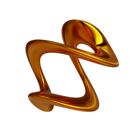 Goldene Form  3D Icon