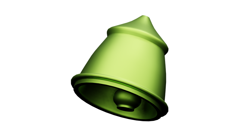 Goldene Glocke  3D Illustration