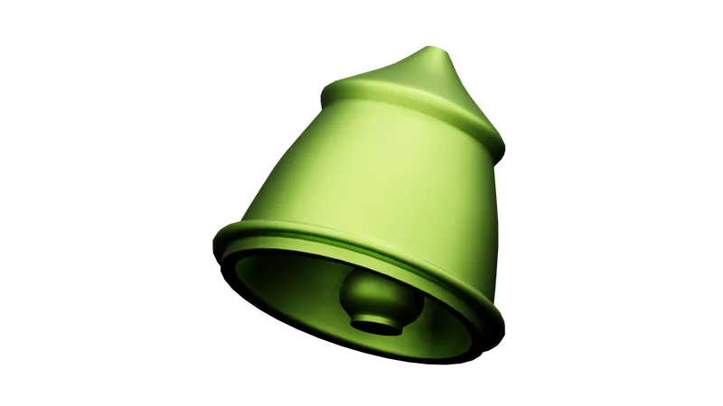 Goldene Glocke  3D Illustration