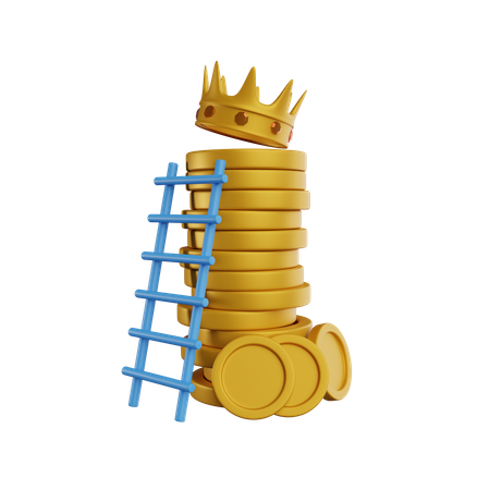 Goldene Krone  3D Illustration