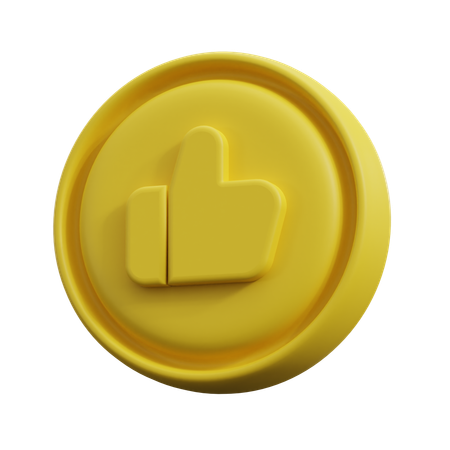 Goldene Münze  3D Icon