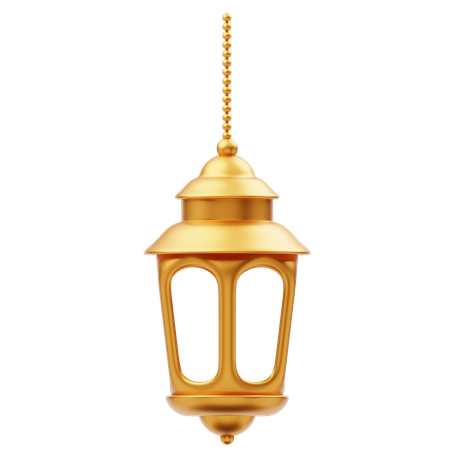 Goldene Ramadan Laterne Ornament Dekoration  3D Icon