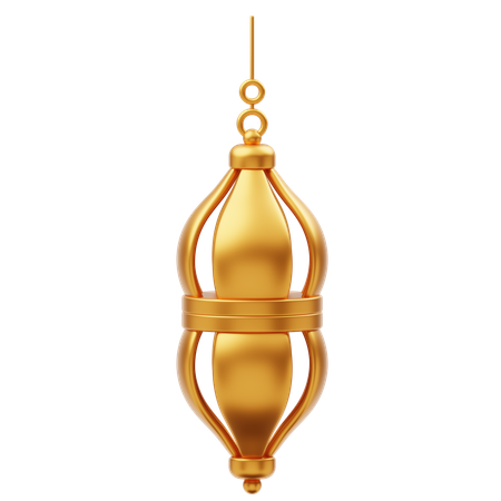 Goldene Ramadan Laterne Ornament Dekoration  3D Icon