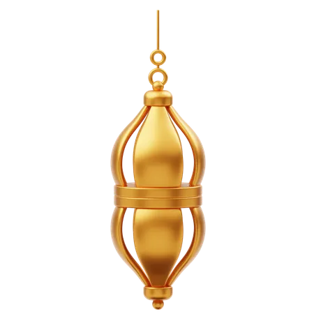 Goldene Ramadan Laterne Ornament Dekoration  3D Icon