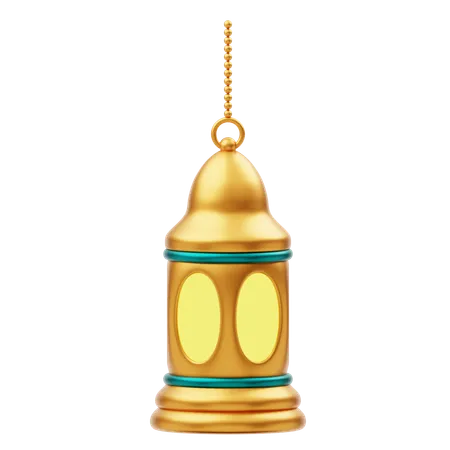 Goldene Ramadan Laterne Ornament Dekoration  3D Icon