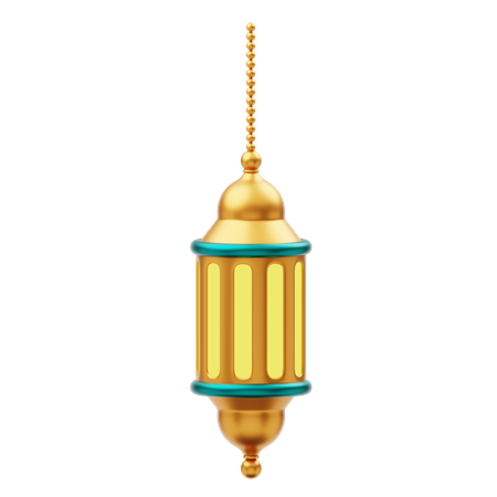 Goldene Ramadan Laterne Ornament Dekoration  3D Icon