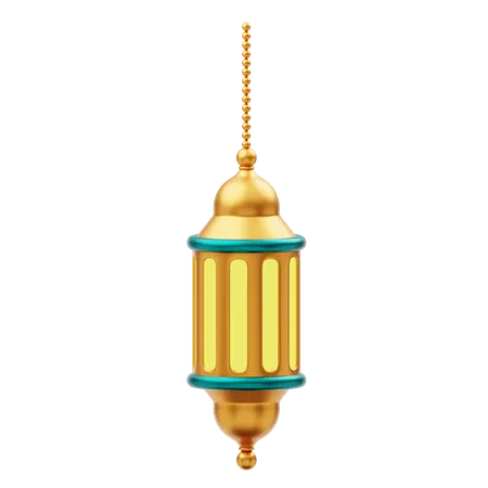 Goldene Ramadan Laterne Ornament Dekoration  3D Icon