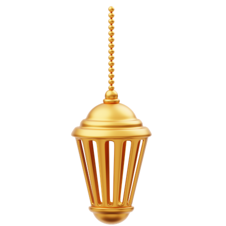 Goldene Ramadan Laterne Ornament Dekoration  3D Icon