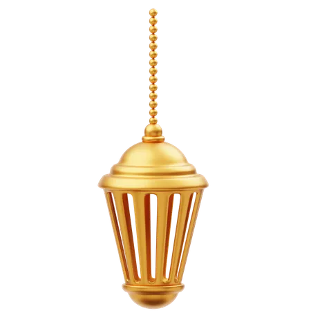 Goldene Ramadan Laterne Ornament Dekoration  3D Icon