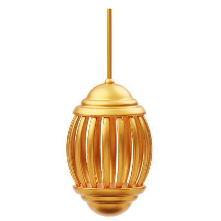 Goldene Ramadan Laterne Ornament Dekoration  3D Icon