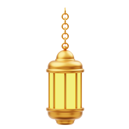 Goldene Ramadan Laterne Ornament Dekoration  3D Icon