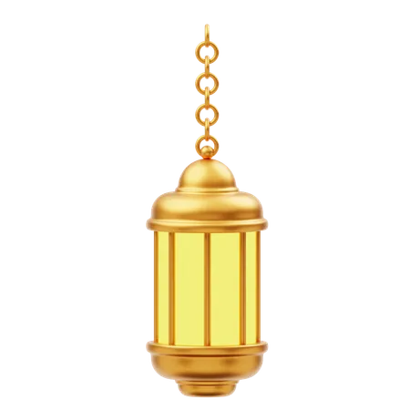 Goldene Ramadan Laterne Ornament Dekoration  3D Icon