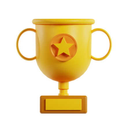 Goldener Pokal  3D Icon