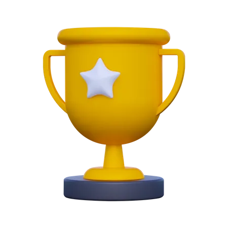 Goldener Pokal  3D Icon