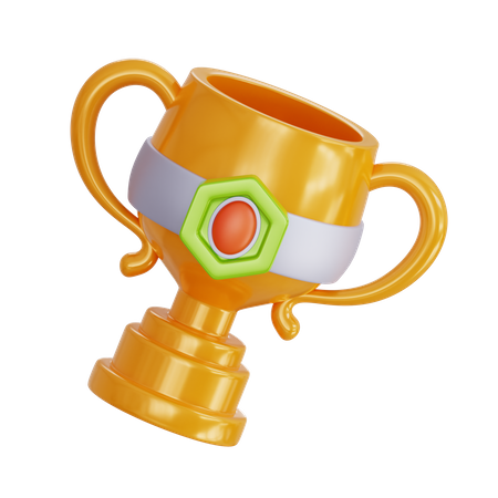 Goldener Pokal  3D Icon