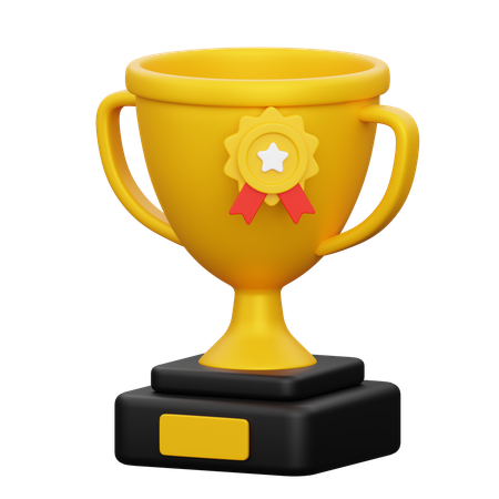 Goldene Trophäe  3D Icon