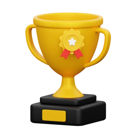 Goldene Trophäe  3D Icon