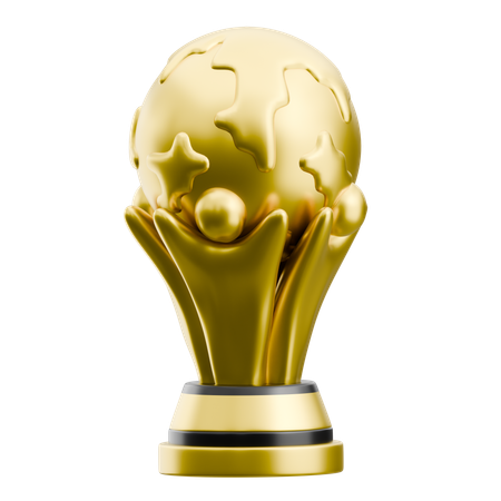 Goldene Trophäe  3D Icon