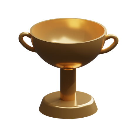 Goldene Trophäe  3D Illustration