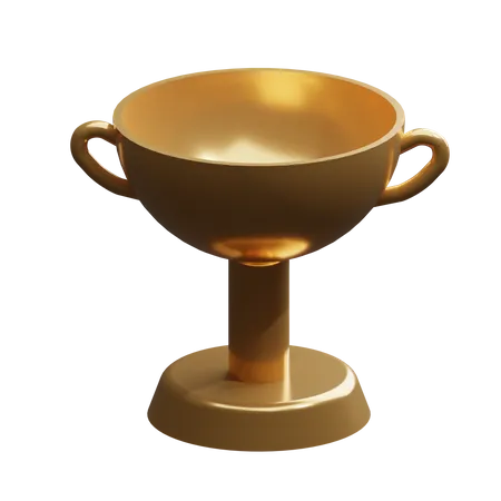 Goldene Trophäe  3D Illustration