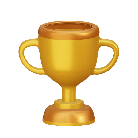 Goldene Trophäe  3D Icon